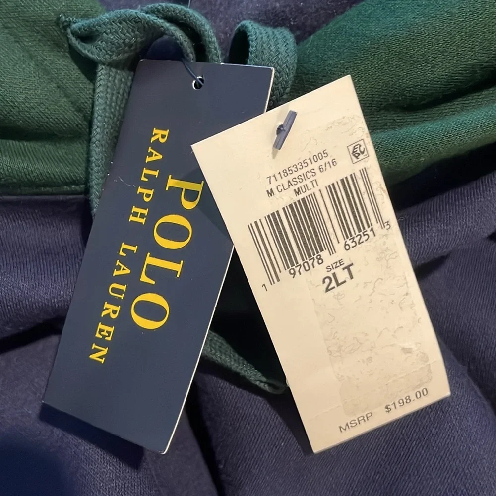 POLO Designer Luxury Ralph Lauren Bear Fleece Hoodie, NWT - Picture 8 of 13